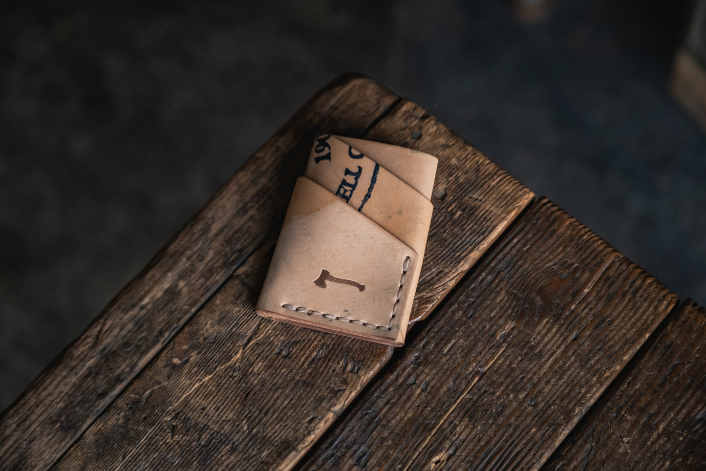 Horween Shell Cordovan Port Wallet by Craft and Lore handmade leather rugged durable minimal card pocket