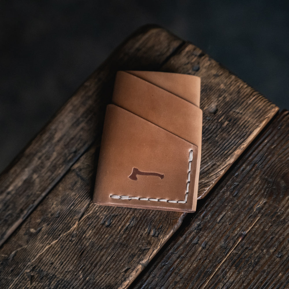 
                  
                    Horween Shell Cordovan Port Wallet by Craft and Lore handmade leather rugged durable minimal card pocket
                  
                