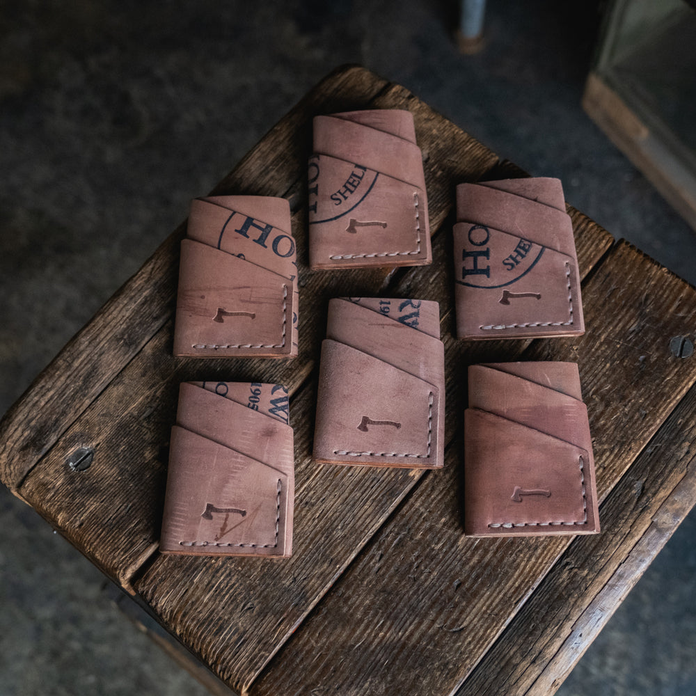 
                  
                    Horween Shell Cordovan Port Wallet by Craft and Lore handmade leather rugged durable minimal card pocket
                  
                
