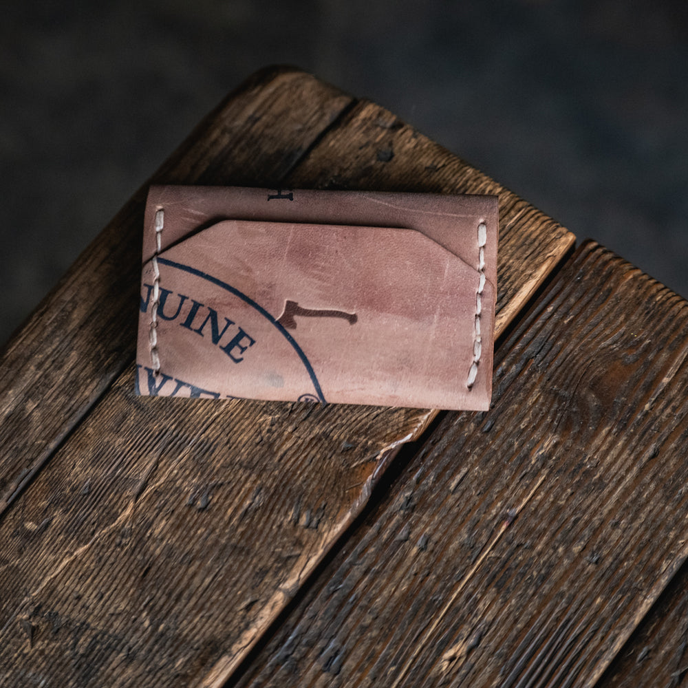 Horween Shell Cordovan leather Enfold Card Wallet by Craft and Lore handmade durable rugged quality usa made heritage heirloom minimal front pocket