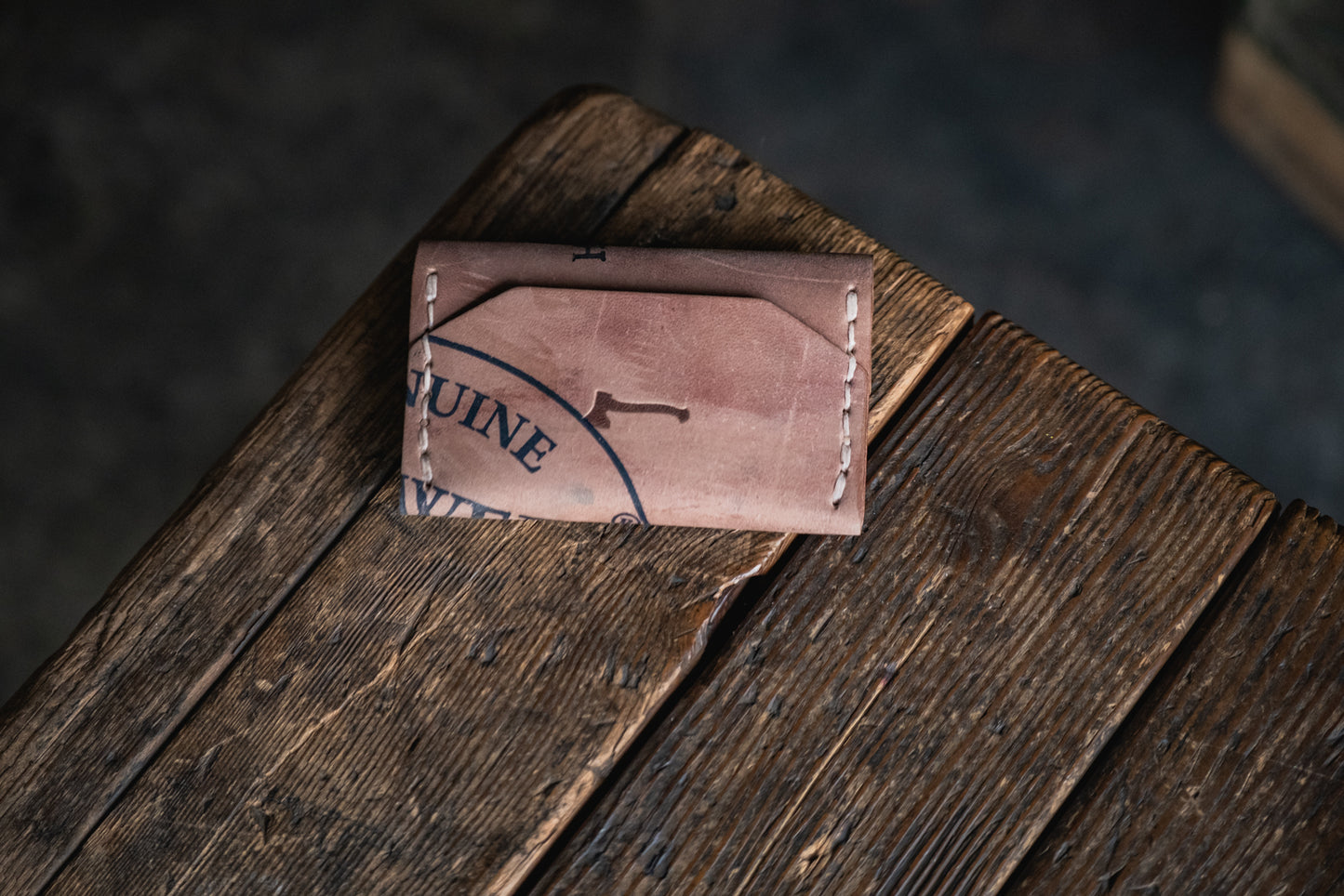Horween Shell Cordovan leather Enfold Card Wallet by Craft and Lore handmade durable rugged quality usa made heritage heirloom minimal front pocket