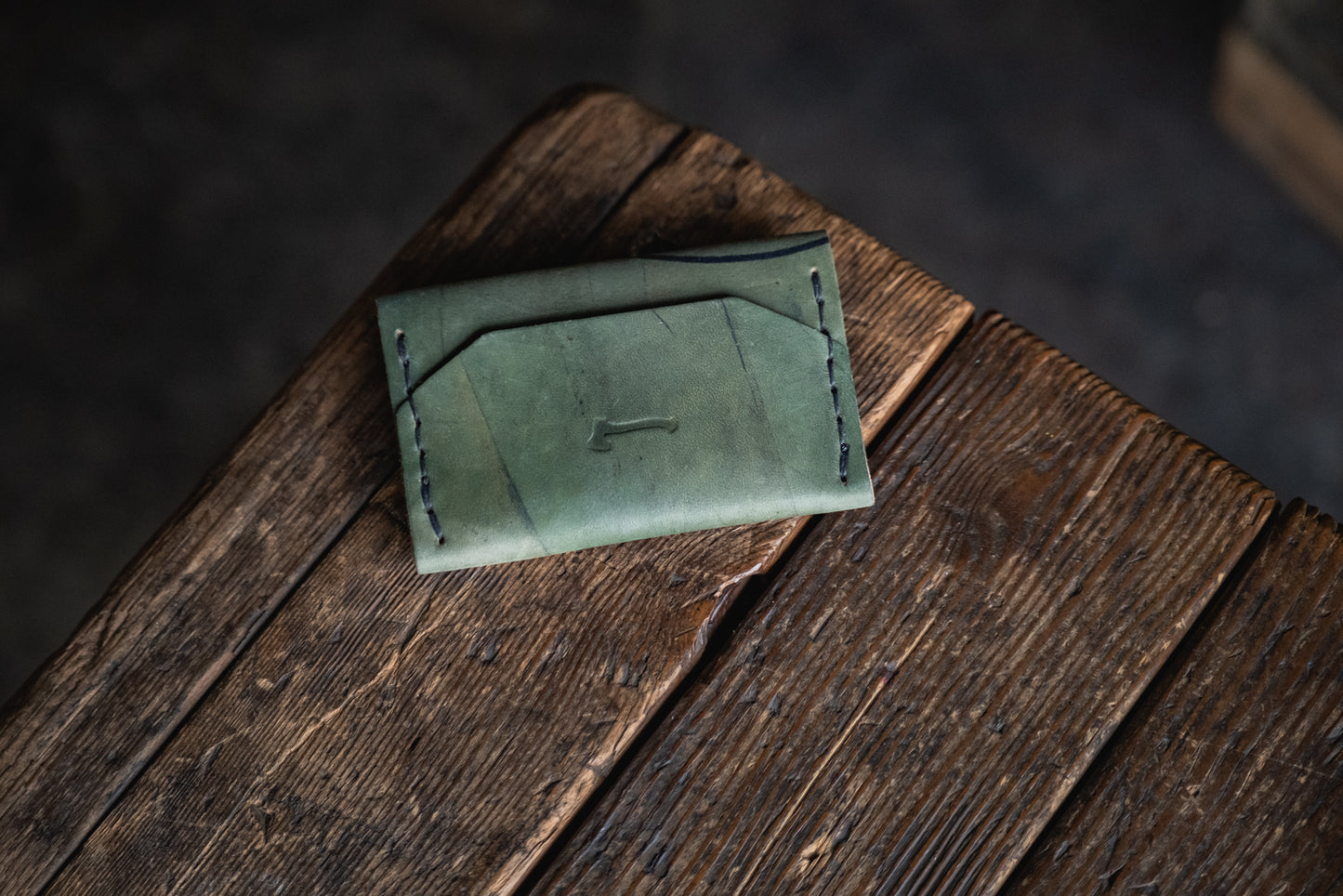 Horween Shell Cordovan leather Enfold Card Wallet by Craft and Lore handmade durable rugged quality usa made heritage heirloom minimal front pocket