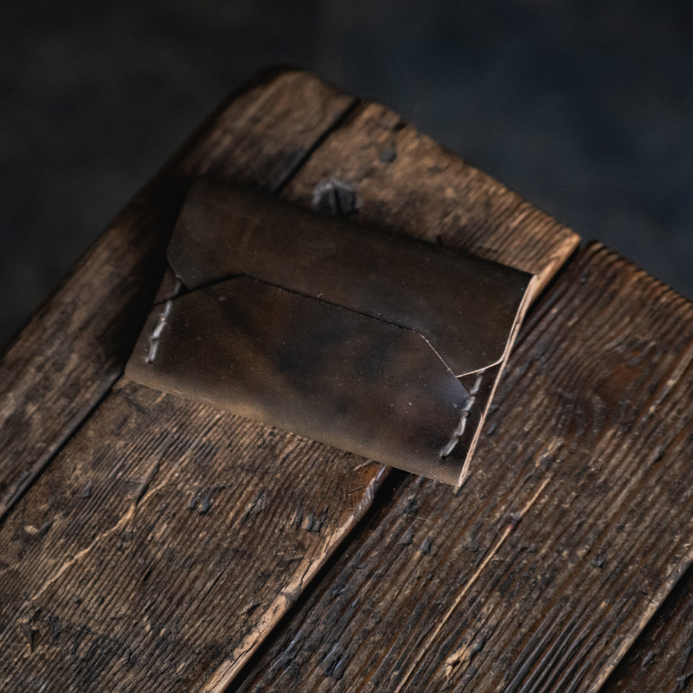 
                  
                    Horween Shell Cordovan leather Enfold Card Wallet by Craft and Lore handmade durable rugged quality usa made heritage heirloom minimal front pocket
                  
                