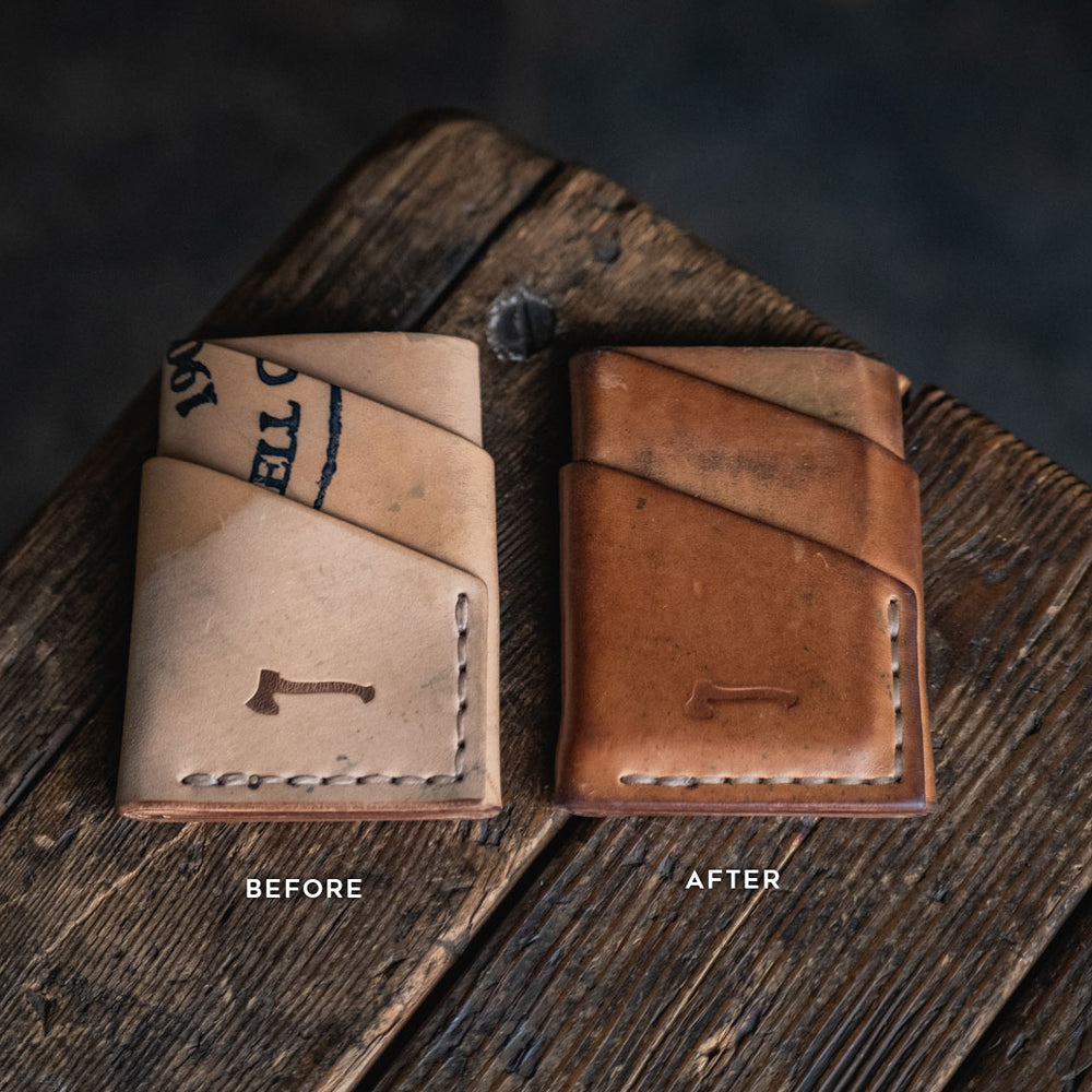 
                  
                    Horween Shell Cordovan Port Wallet by Craft and Lore handmade leather rugged durable minimal card pocket
                  
                