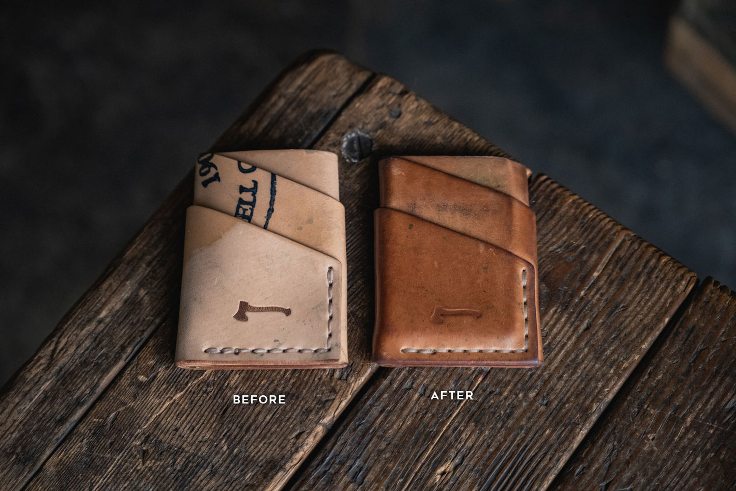 Horween Shell Cordovan Port Wallet by Craft and Lore handmade leather rugged durable minimal card pocket