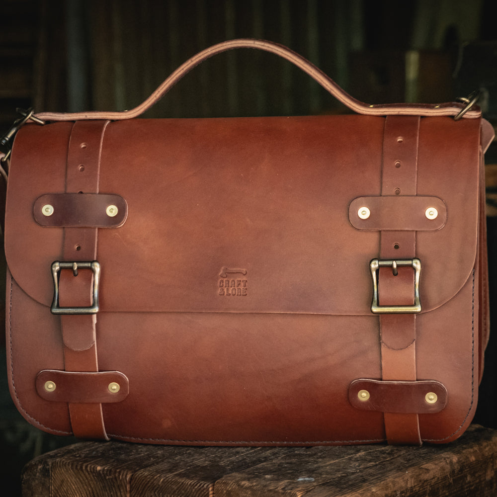 Inlander Briefcase, Quality USA Handmade Sturdy Leather Briefcase ...
