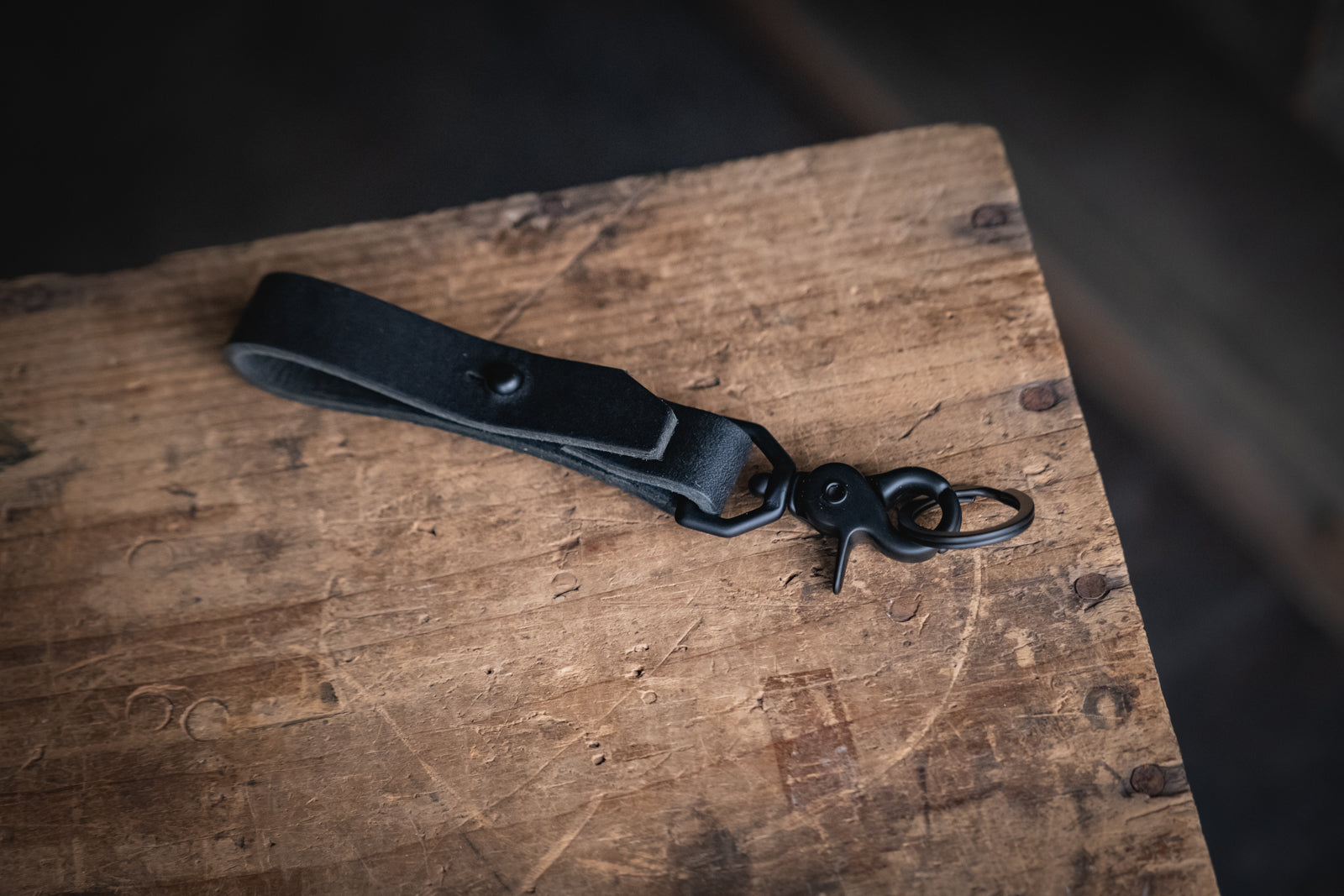Leather Key Kedge, Sturdy Key Chain Strap and Trigger Snap – Craft