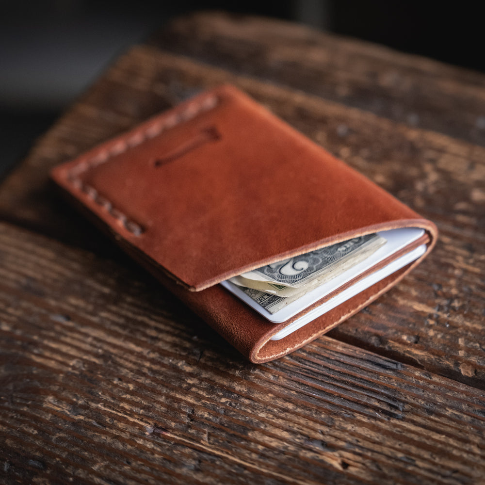 Twobit Wallet handmade minimal leather card usa made everyday carry patina durable rugged quality