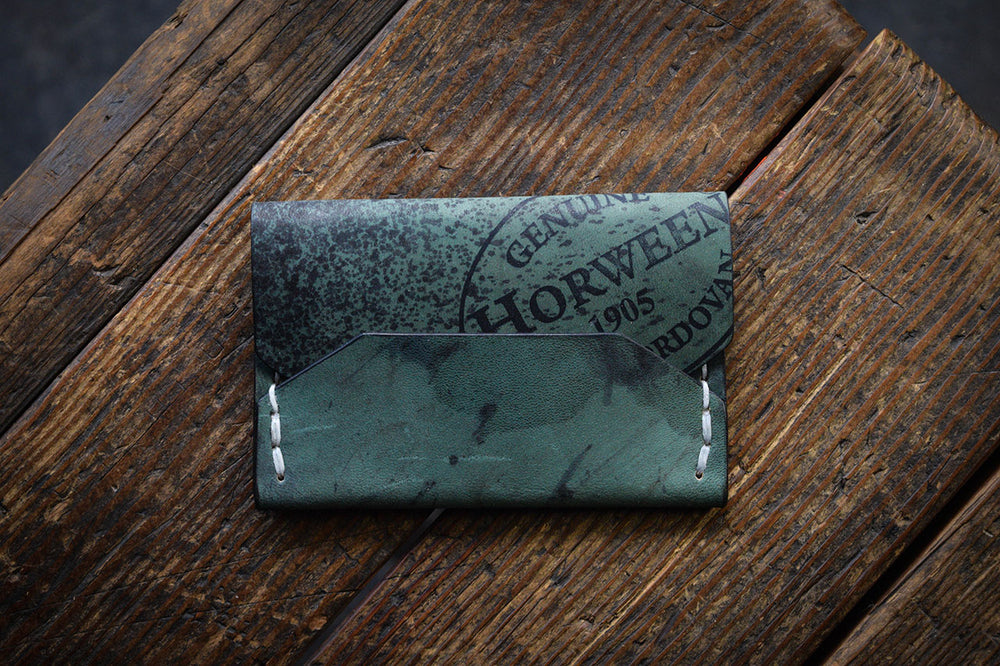 
                  
                    Horween Shell Cordovan Enfold Card Wallet by Craft and Lore Handmade
                  
                