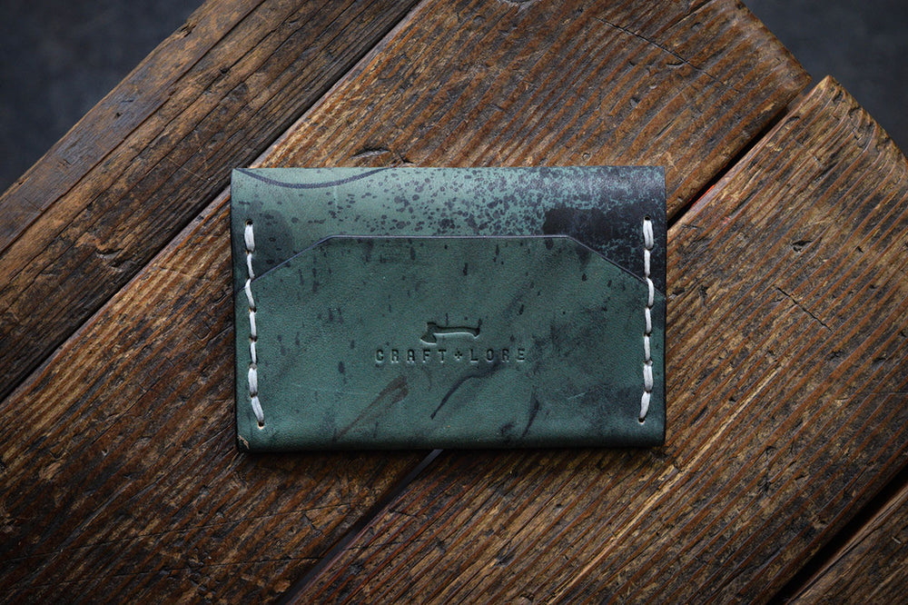 
                  
                    Horween Shell Cordovan Enfold Card Wallet by Craft and Lore Handmade
                  
                