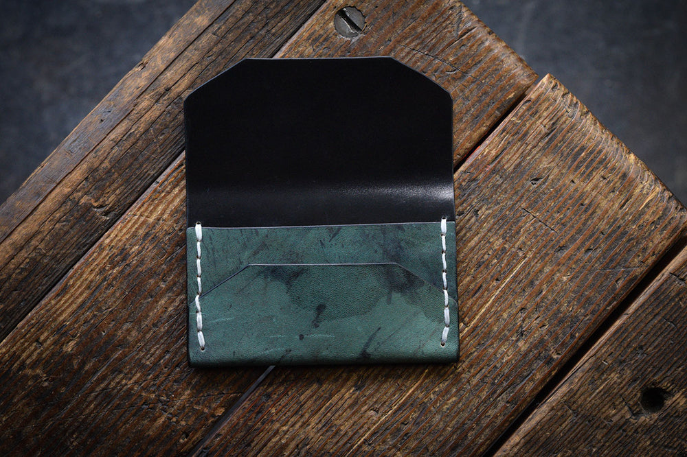 
                  
                    Horween Shell Cordovan Enfold Card Wallet by Craft and Lore Handmade
                  
                