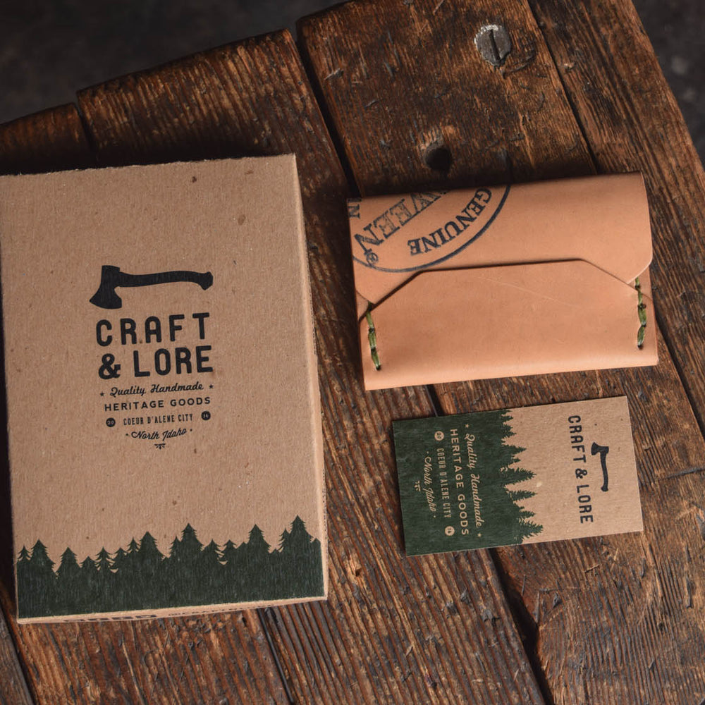 
                  
                    Horween Shell Cordovan Enfold Card Wallet by Craft and Lore Handmade
                  
                