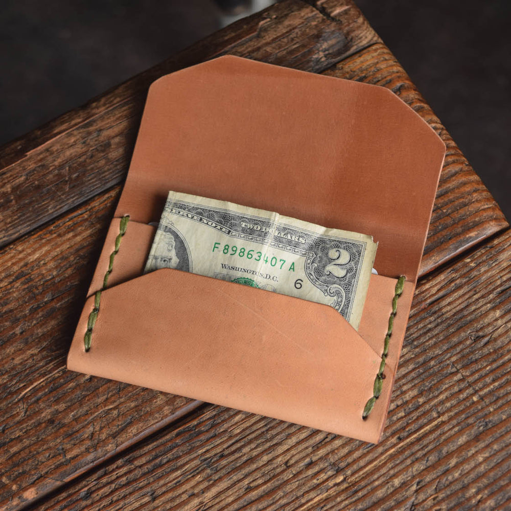 
                  
                    Horween Shell Cordovan Enfold Card Wallet by Craft and Lore Handmade
                  
                