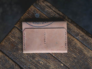 Enfold Wallet Horween Shell Cordovan handmade leather quality durable unique alternative design pnw craftsmanship