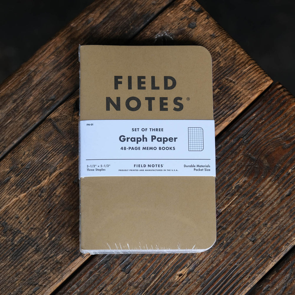 Field Notes Brand notebooks journal log book pocket size ruled graph