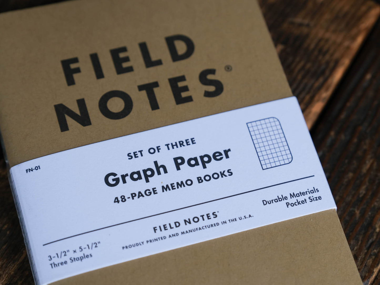 Field Notes Brand notebooks journal log book pocket size ruled graph