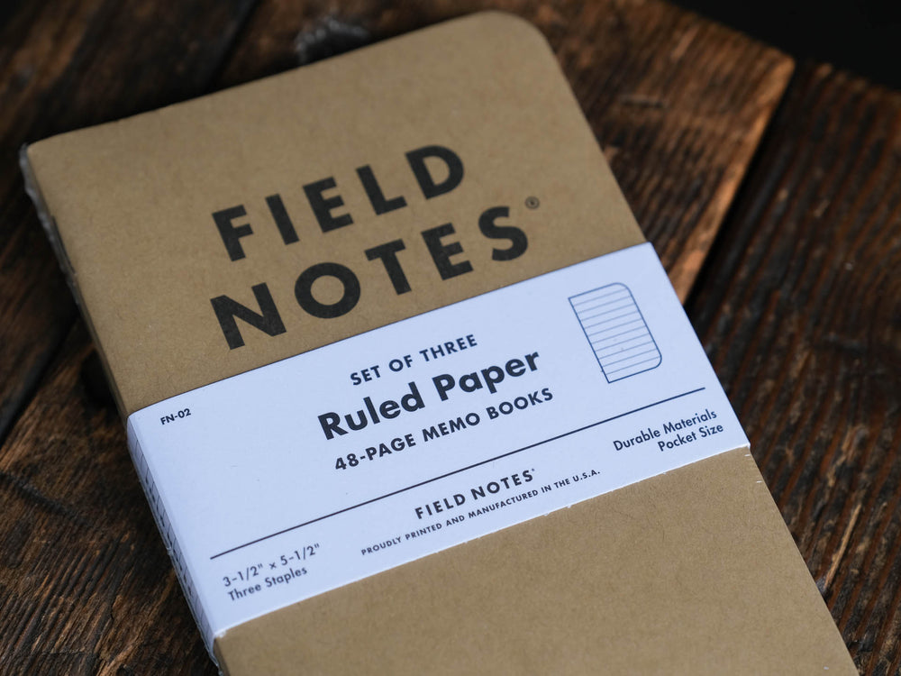 Field Notes Brand notebooks journal log book pocket size ruled graph