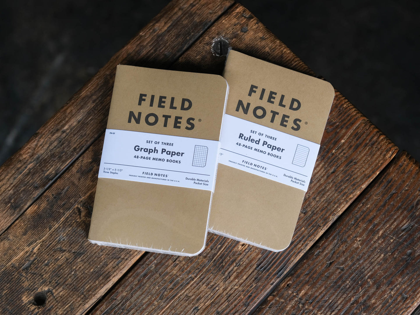 Field Notes Brand notebooks journal log book pocket size ruled graph