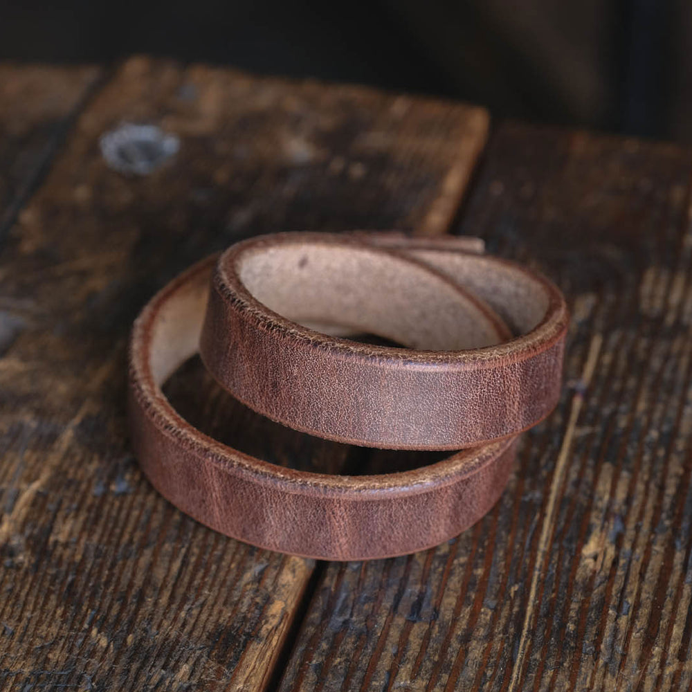 
                  
                    Thick Leather Double Wrap Cuff Bracelet Handmade PNW USA Craft and Lore
                  
                