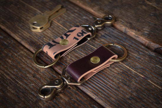 Mini Keychain, Horween Shell Cordovan – Craft and Lore