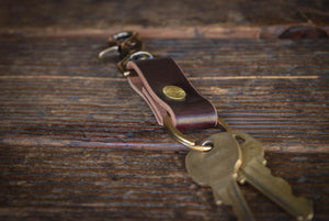 Mini Keychain, Horween Shell Cordovan – Craft and Lore