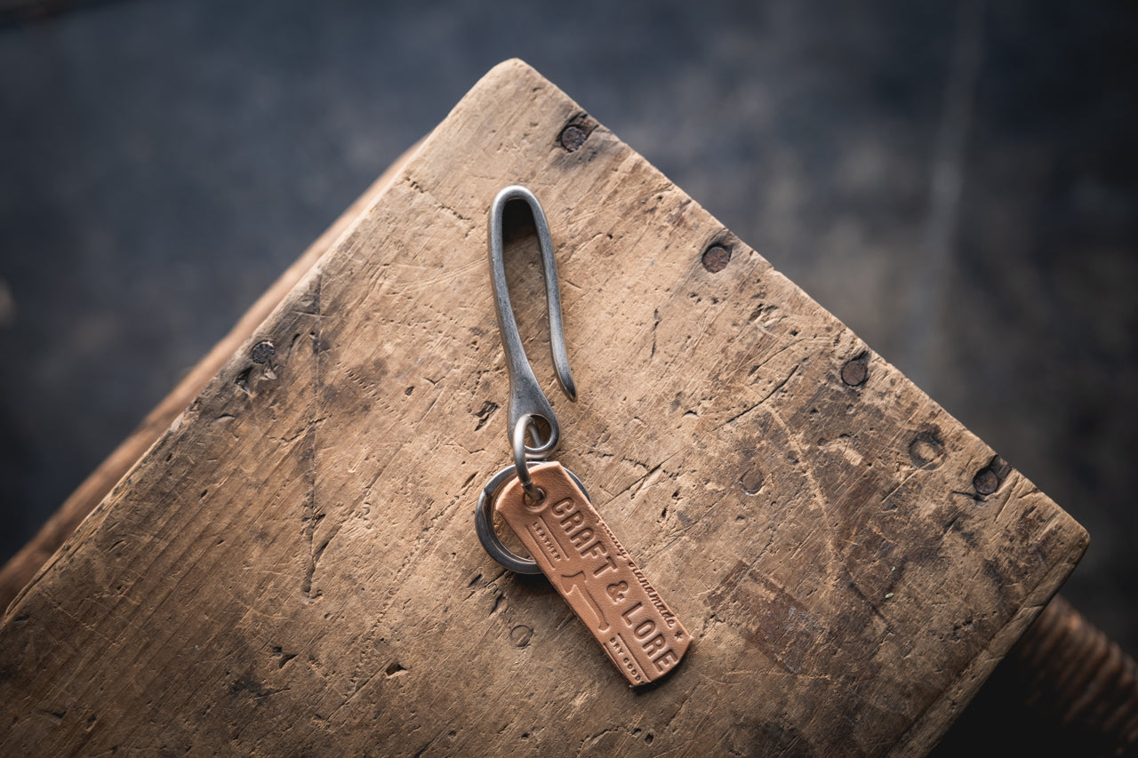 Solid Brass Key Hook, Keychain Fish Hook – Craft and Lore