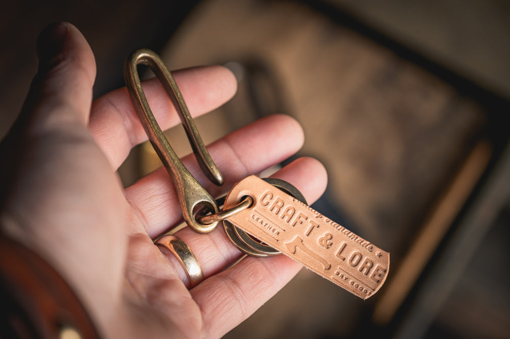 Brass Hook Key Ring Brass Hook Key Ring