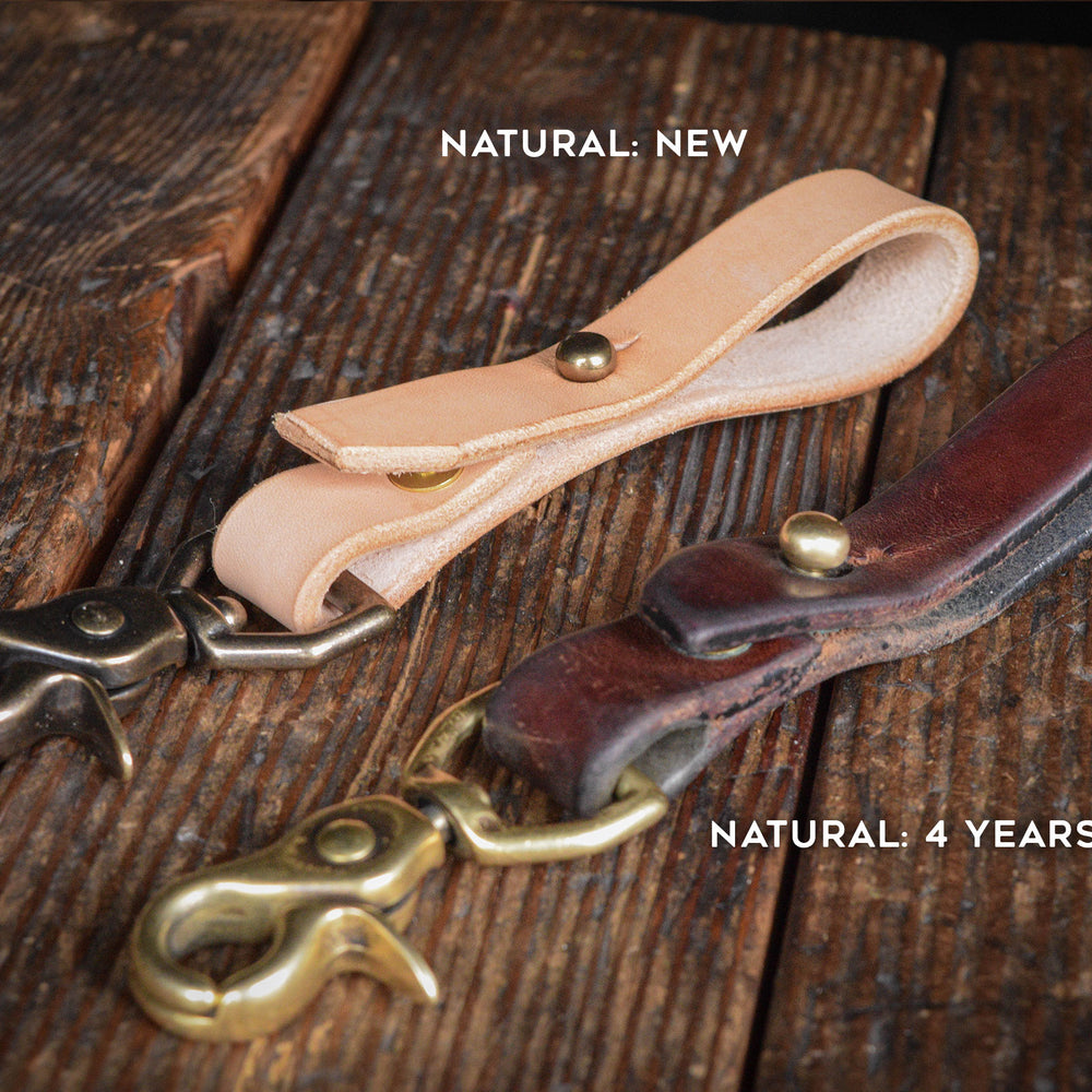 
                  
                    Thick leather key chain brass trigger snap keys keychain kedge durable thick rugged rustic patina handmade usa quality
                  
                