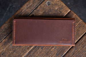 handmade leather clutch wallet quality durable horween cell phone case holder