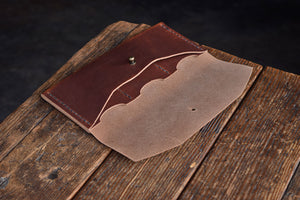 handmade leather clutch wallet quality durable horween cell phone case holder