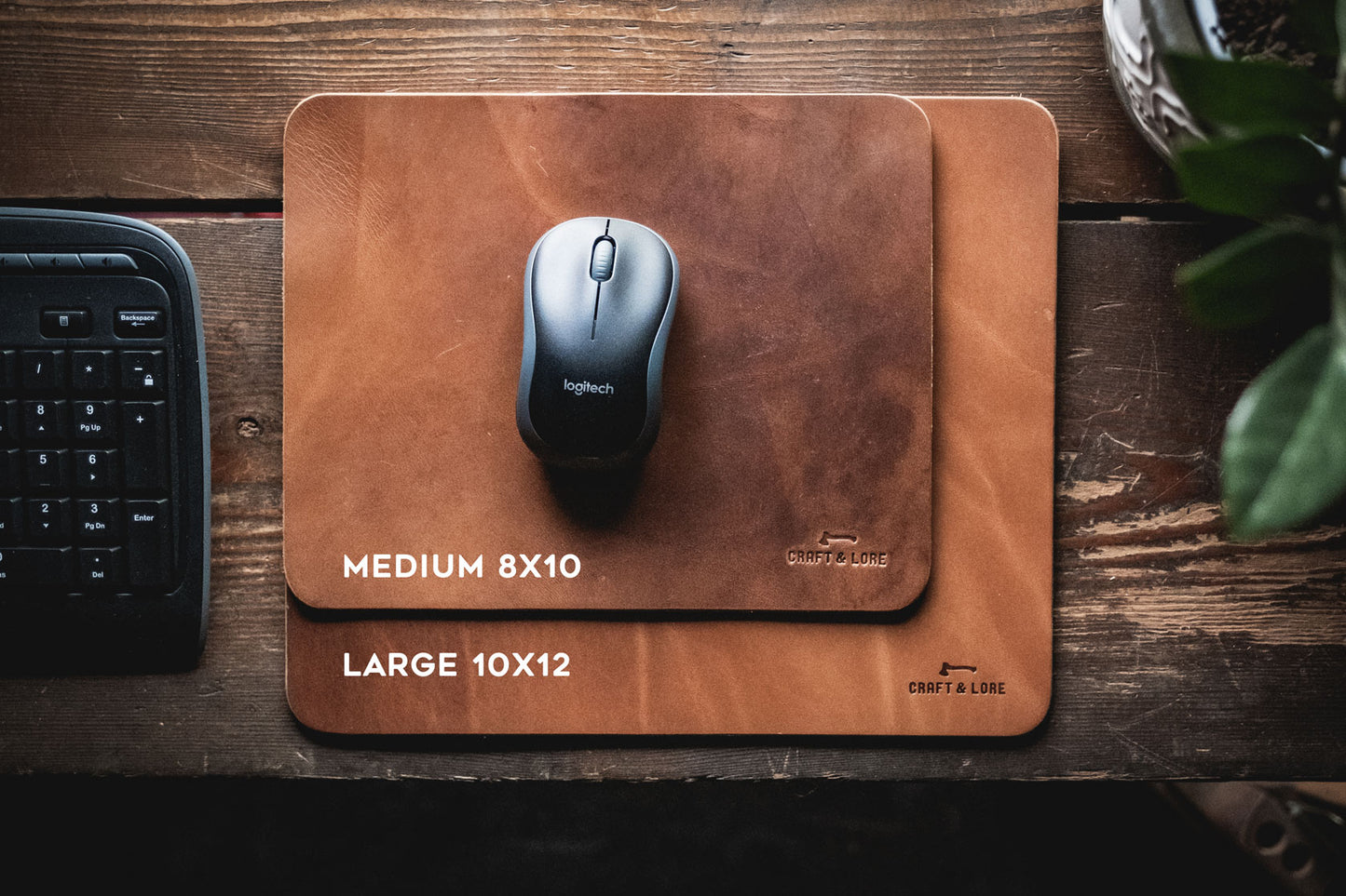 leather mouse pad mousepad handmade computer desktop quality durable macbook keyboard classic pnw magnolia patina farmstyle rustic