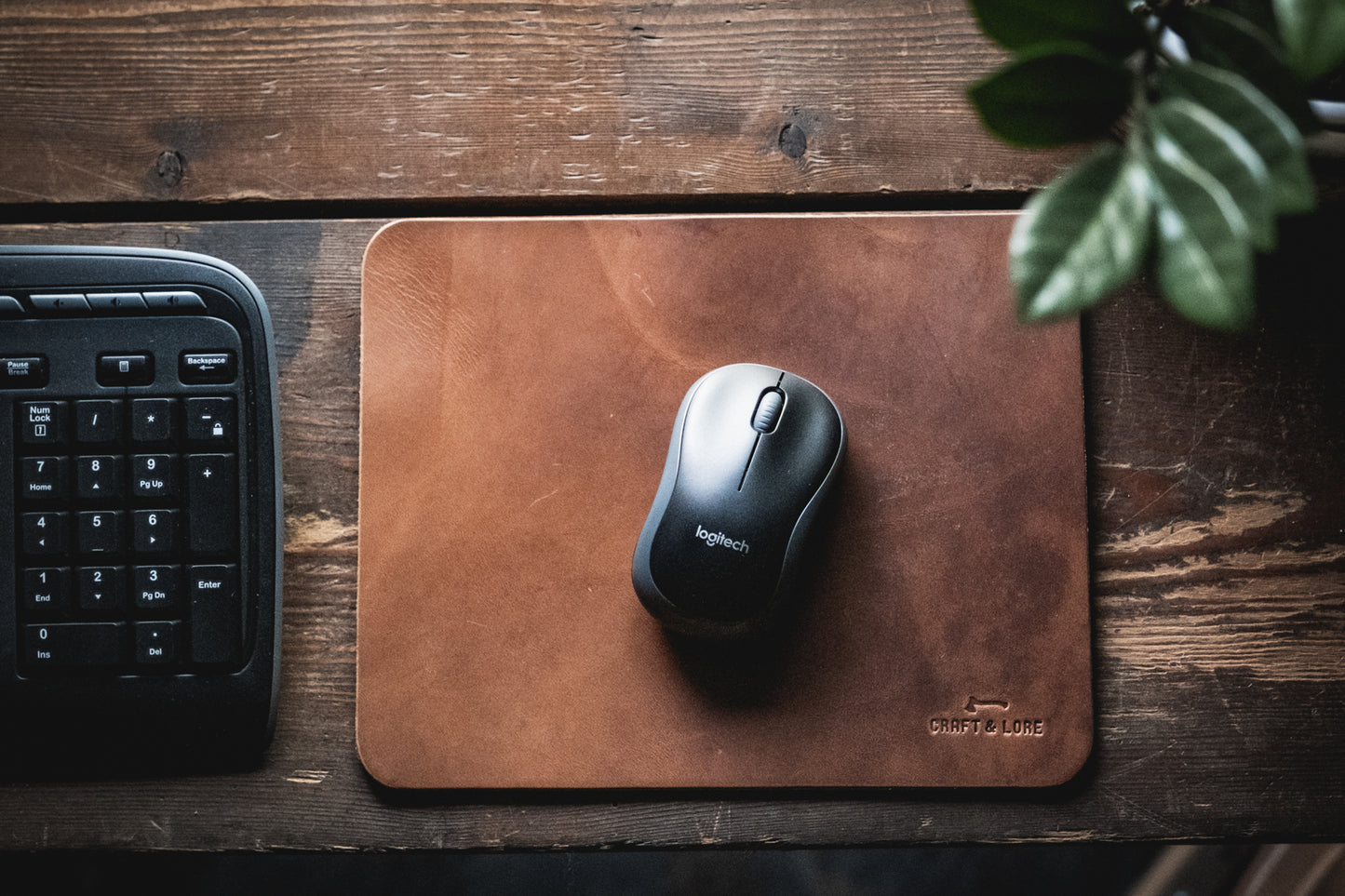 leather mouse pad mousepad handmade computer desktop quality durable macbook keyboard classic pnw magnolia patina farmstyle rustic