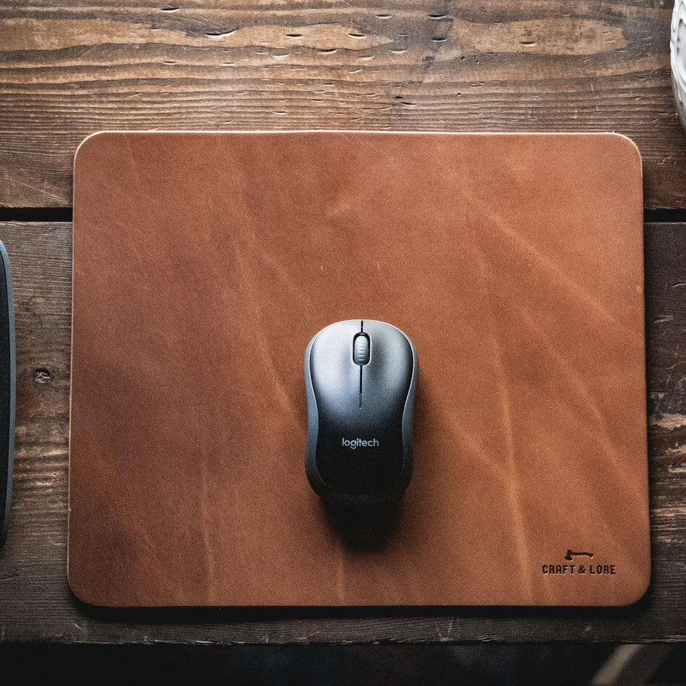 
                  
                    leather mouse pad mousepad handmade computer desktop quality durable macbook keyboard classic pnw magnolia patina farmstyle rustic
                  
                