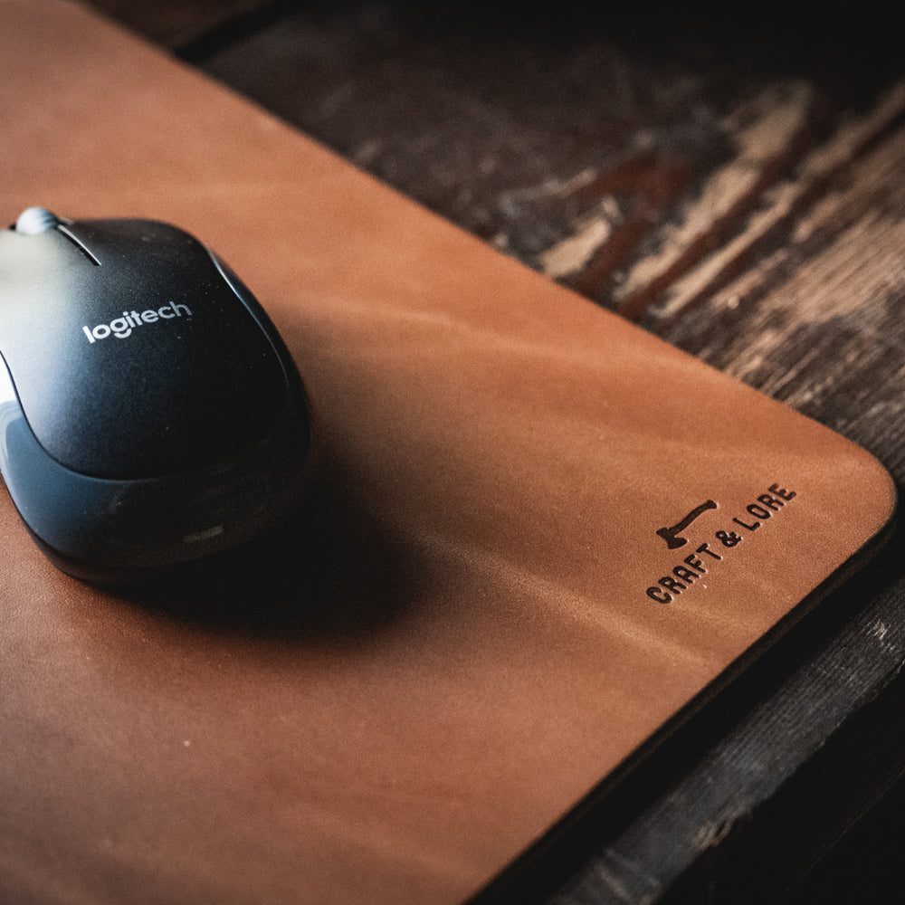 
                  
                    leather mouse pad mousepad handmade computer desktop quality durable macbook keyboard classic pnw magnolia patina farmstyle rustic
                  
                