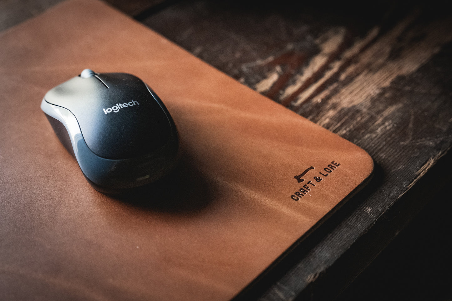 leather mouse pad mousepad handmade computer desktop quality durable macbook keyboard classic pnw magnolia patina farmstyle rustic