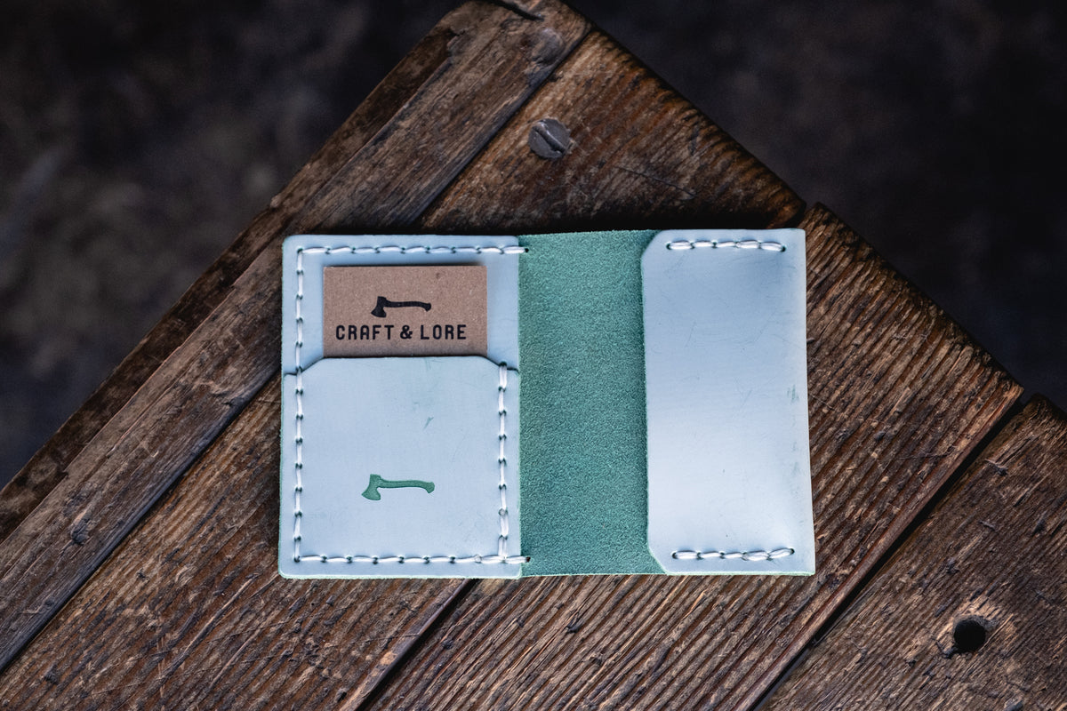Ghost Green Limited Edition Handmade Leather Wallets Craft and Lore