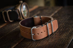 Horween Shell Cordovan Leather NATO Watch Strap Handmade thick quality durable 
