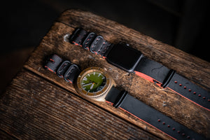 
            
                Load image into Gallery viewer, LIMITED - NATO Watch Strap Black Cherry Ghost
            
        