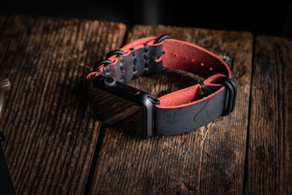 LIMITED - NATO Watch Strap Black Cherry Ghost