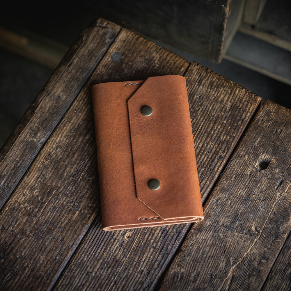 
                  
                    Horween Chromexcel Dublin Northwestward Field Notes, handmade leather notebook wallet durable usa pnw rugged tough log book journal pocketbook passport travel
                  
                