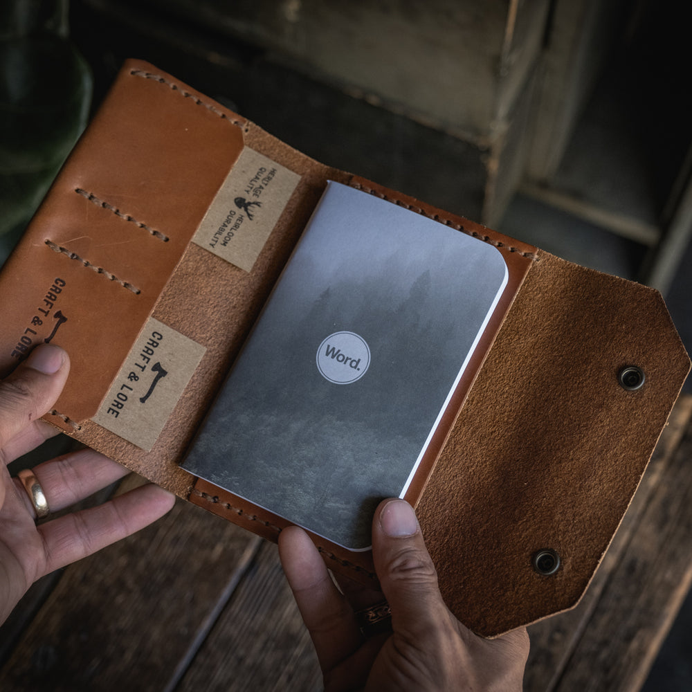 
                  
                    Northwestward Field Notes, handmade leather notebook wallet durable usa pnw rugged tough log book journal pocketbook
                  
                