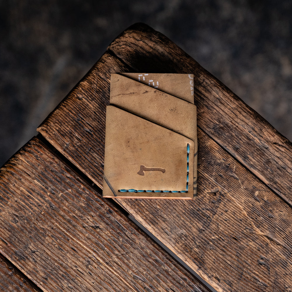 Horween Shell Cordovan Port Wallet by Craft and Lore handmade leather rugged durable minimal card pocket