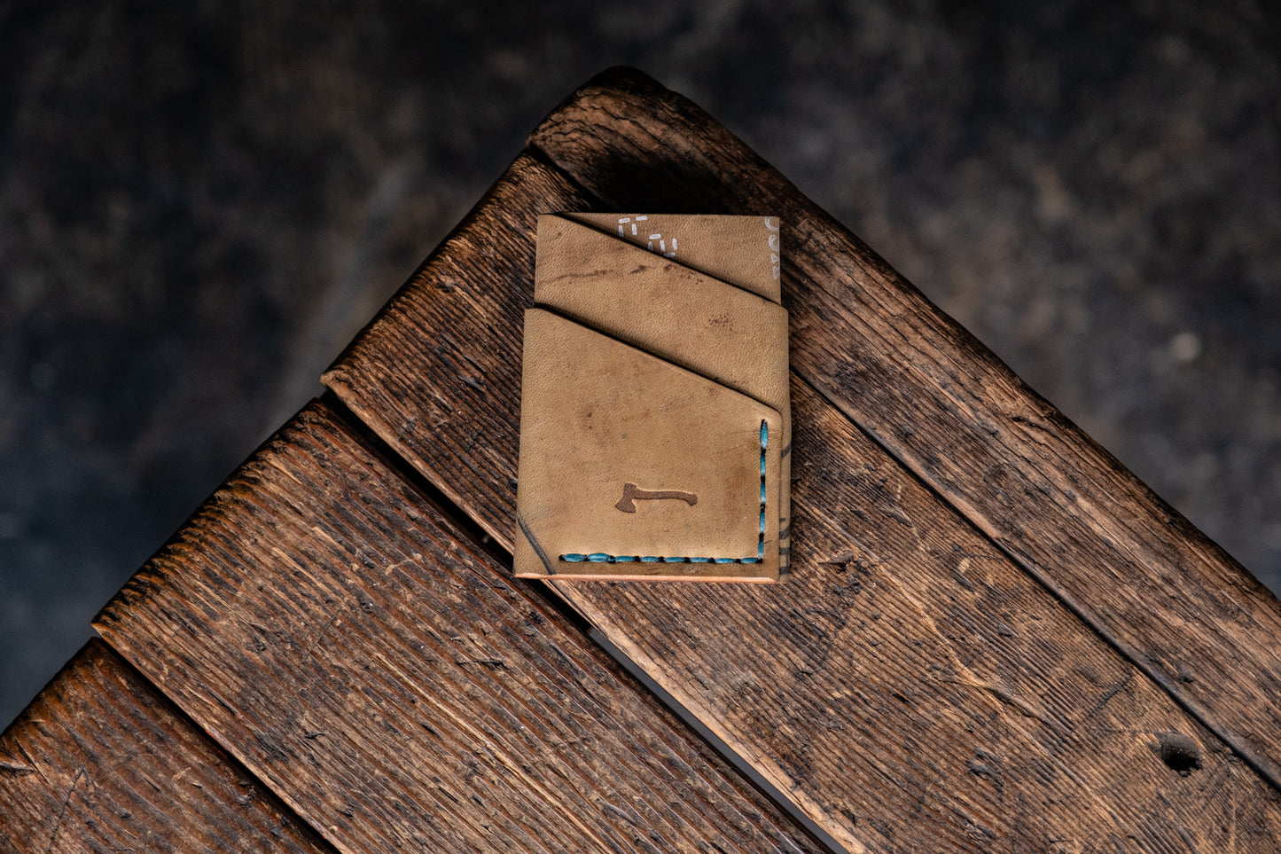 Horween Shell Cordovan Port Wallet by Craft and Lore handmade leather rugged durable minimal card pocket