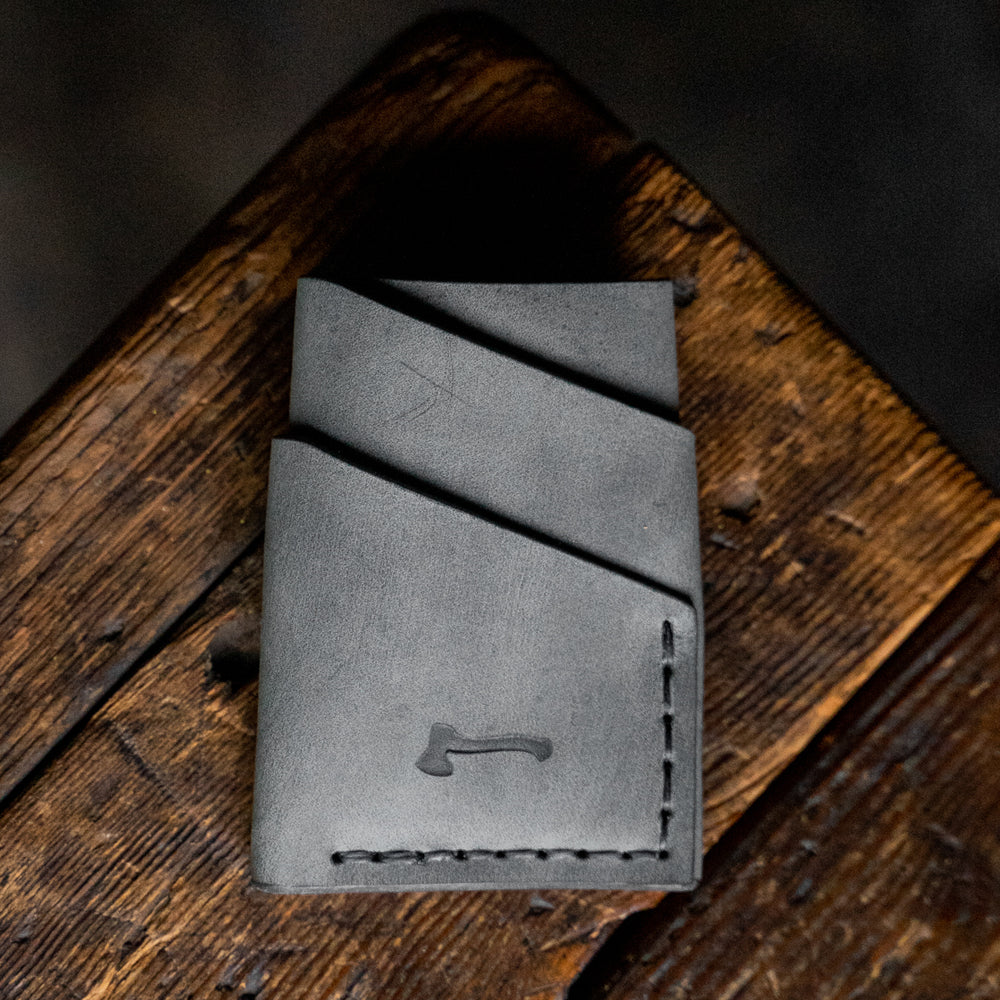 Scotch Slate - Limited Run handmade leather wallets craft and lore quality pnw northwest durable rugged usa american quality bespoke unique card minimal