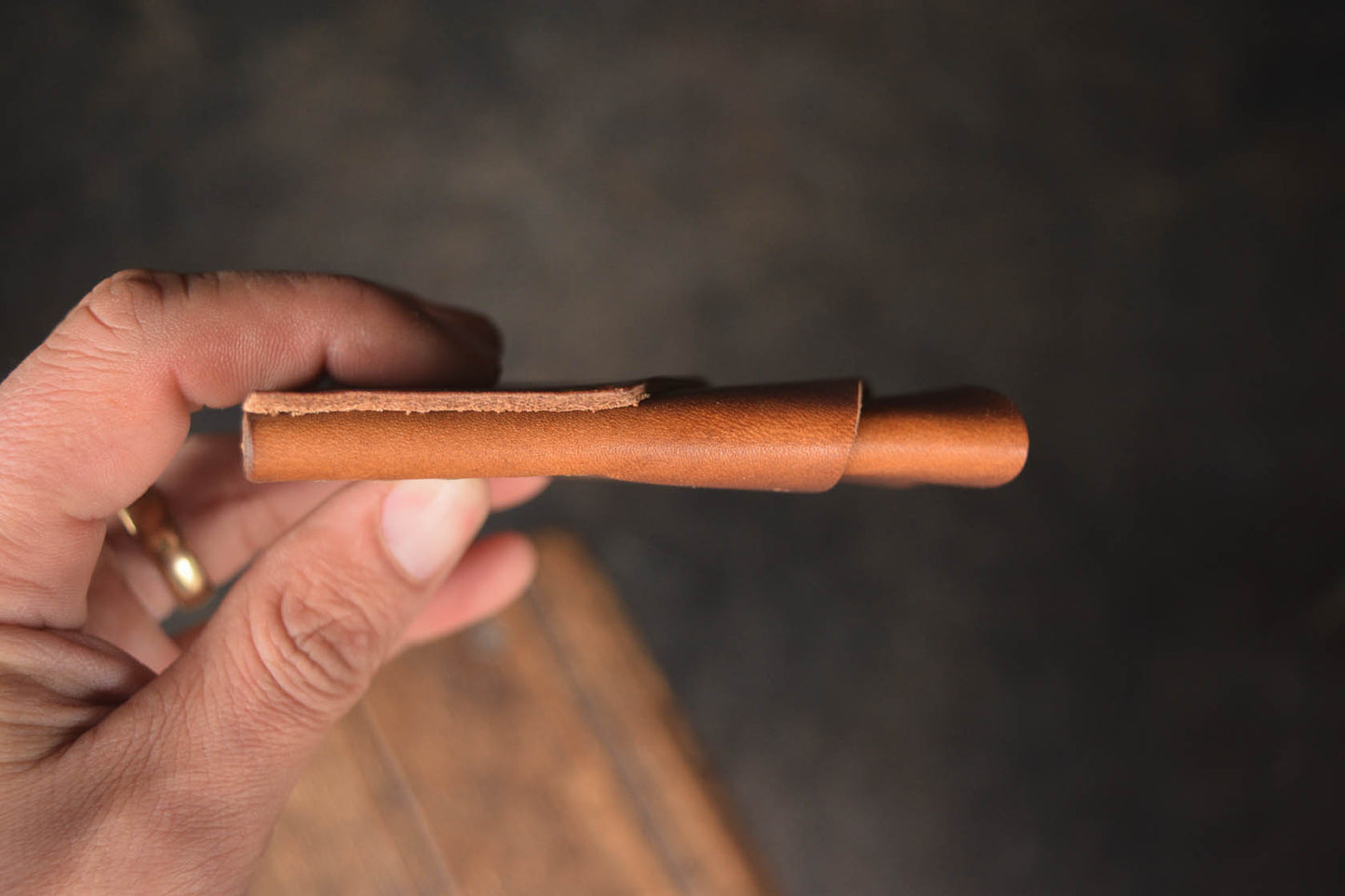 Port Wallet, Compact Slim Horween Chromexcel Dublin Leather Minimal Card Wallet Handmade Everyday Carry