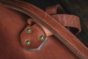 
            
                Load image into Gallery viewer, Waylander Satchel, Heavy Duty Leather Messenger Bag Handmade Backpack USA Quality Heirloom
            
        